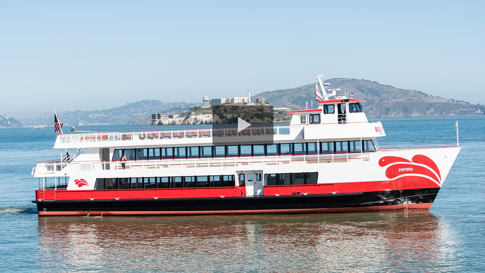 Red and White Fleet is reducing their carbon footprint by using hybrid marine and electric marine solutions from BAE Systems on their San Francisco Bay sightseeing tours.